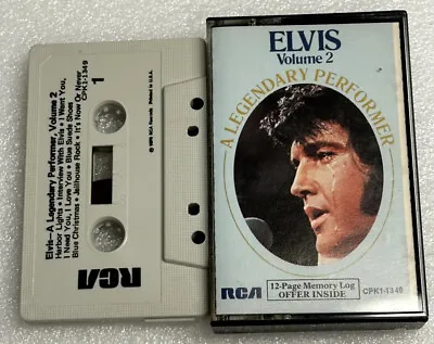 Elvis Presley - A Legendary Performer Vol. 2 Cassette Tape Rca • $6.99
