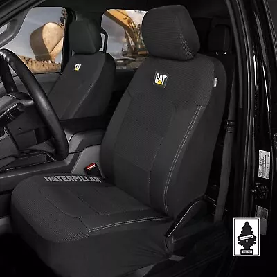 For FORD Caterpillar Car Truck Seat Covers For Front Seats Set - Black Bundle • $39.59