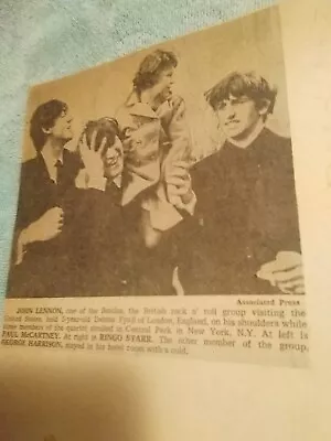  Beatles Ed Sullivan Show 1964 Newspaper Articles Original • $16