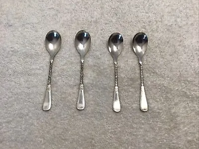 Vintage Niagra Falls N.f. Silver Co. 1877 Twisted Handle Spoon (lot Of 4) • $34.99