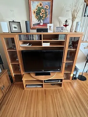 Entertainment Center Tv Stand Wood IKEA • $150