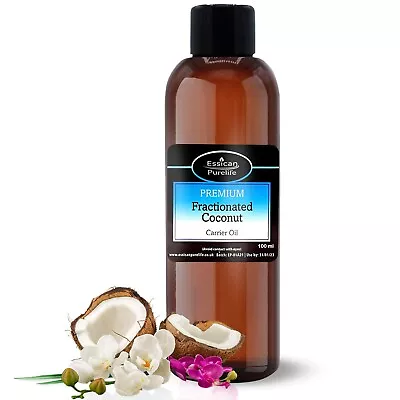 Coconut Oil Fractionated Liquid  - 100% Pure & Natural Carrier Oil 100ml • £3.99