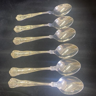 £10.50 • Buy Set Of 6 Vintage Silver Plated Kings Pattern Teaspoons By Viners Of Sheffield A1