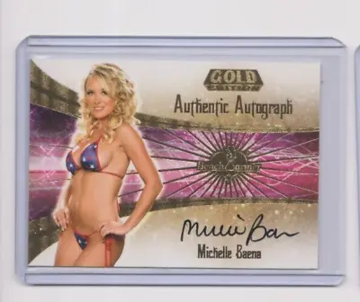 2007 Benchwarmer Gold Edition Michelle Baena Authentic Auto Autographed Signed • $9.95