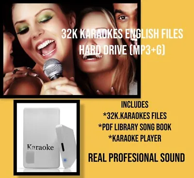 32k Mp3+g English Karaokes • $97