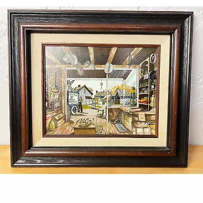 H. Hargrove Oil Painting General Store Groceries Signed Original Serigraph • $67.99