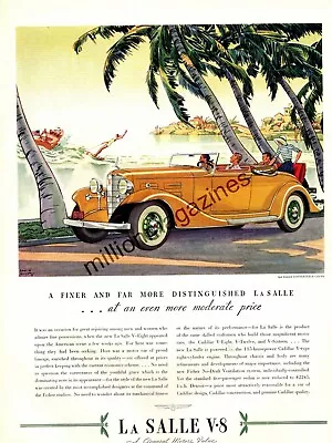 1933 La Salle Convertible Coupe Original Ad From Vanity Fair - Very Rare • $20.30