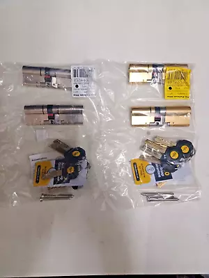 1 X Pair Yale Platinum Keyed Alike Euro Cylinder UPVC Door Lock 3star40/50 • £39