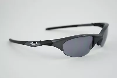 Pre-Owned 1st Gen Oakley Half Jacket 1.0 Gunmetal Grey Silver Icon/Black Iridium • $74.99