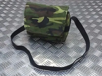 Military Style Mini Canvas Shoulder Bag Small Effects Military Camo Stripe - NEW • £9.99