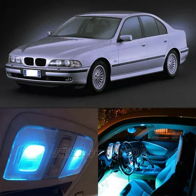 19pcs Ice Blue Canbus Interior LED Light Kit For BMW 5 Series E39 M5 1997-2003 • $17.58