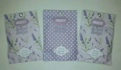 Airpure Scented Sachets - Calming Lavender - Pack Of 3 • £3.45