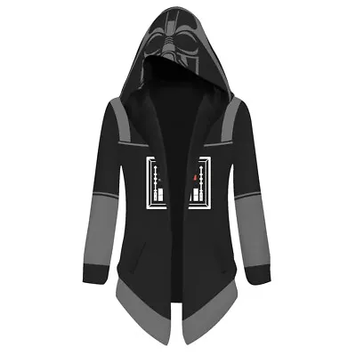 Star Wars Darth Vader Cosplay Trench Coat Men Hooded Windbreaker Cardigan Cloak • $45.93