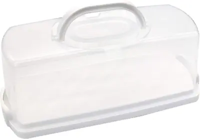 Portable Plastic Rectangular Loaf Bread Box With Transparent Lid Bread Keeper F • $24.99