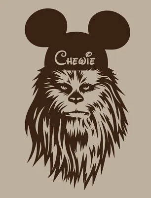 $22.99 • Buy Chewbacca Mickey Ears DISNEY STAR WARS Shirt Family Vacation Chewie Men's Mens