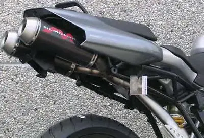 Ducati Multistrada 1000 /1100  Silmotor Round Exhaust System Silencers Carbon • $1009.95