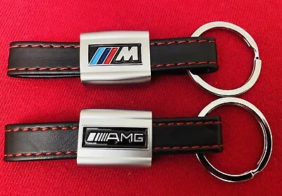 MIII AMG Leather Keychain Ring Pendant • $18