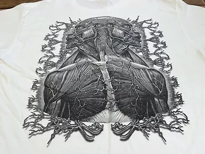 VTG Y2K 2001 Tool Lateralus Band Concert Double Sided T-Shirt White Sz L • $79.99