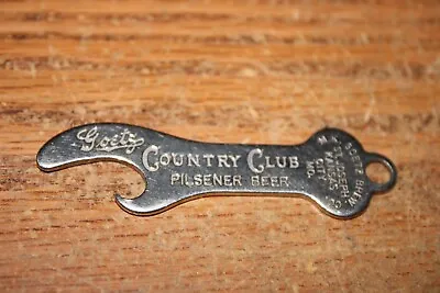 Vtg. Country Club Pilsener Beer Bottle Opener M. K. Goetz Brew. Co. St. Joseph • $14.99