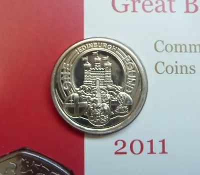 2011 Royal Mint Cities - Edinburgh - £1 One Pound BU Coin Brilliant Uncirculated • £14.95