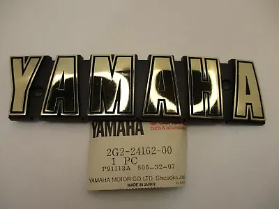 Vintage Yamaha XS750 NOS OEM Gas Fuel Tank Emblem  # 2G2-24162-00 XS 750 • $114.95