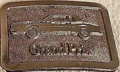 Vintage GRAND PRIX Collectable Metal Belt Buckle • $31.99