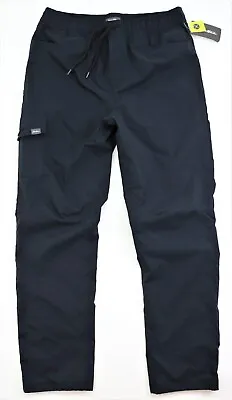 New Eddie Bauer Men's Fleece-Lined Pants Sizes M L XL Black Stretch Rip Stop • $39
