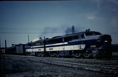 Vtg 1979 35mm Slide Wabash Railroad Train Diesel Enine #1032 Pulling Load • $3.99