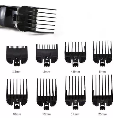 8PCS Hair Clipper Guide Combs Replacement Hair Guards Set For Wahl Attachment • $15.76