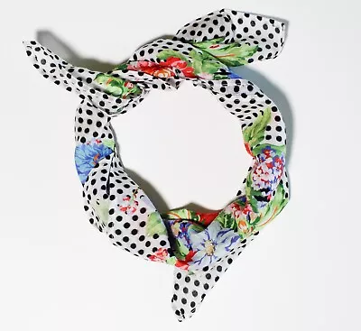 Scarf Bandana Novaboho Floral Polka Dot • $12