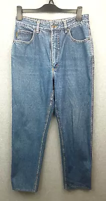 Women's RM Williams Size 14 High Waist Straight Leg Heavy Weight Denim Jeans • $39