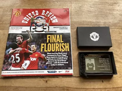 Manchester United Rare  Memorabilia Program And Paul Scholes Credit Card Momento • £30