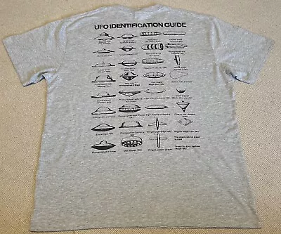 UFO T Shirt Vintage Size XL World Atlas Of Mysteries UFO Identification Guide • £40