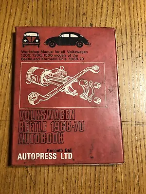 Volkswagen VW Bug 1968-1970 Shop Service Repair Manual Autobooks Wiring Diagrams • $39.99