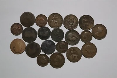 £22.84 • Buy 🧭 🇬🇧 Uk Gb Old Copper Lot Some Victorian B54 #7 Xu7