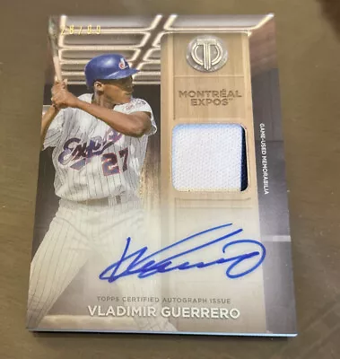 2024 Topps Tribute Vladimir Guerrero Tribute To Threads Auto #/99 Game Used • $49.95