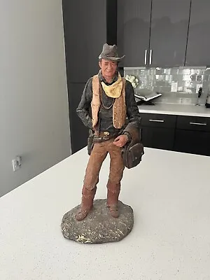 Vintage Daniel Monfort John Wayne Western Sculpture Statue 1983 • $70