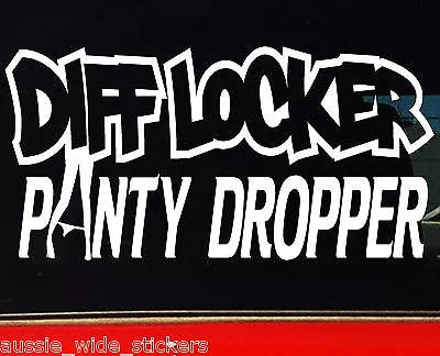 $6.90 • Buy DIFF LOCKER Lock 4x4 Ute Offroad Car Funny Sexy Stickers 200mm