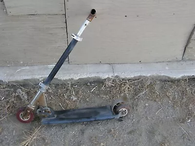 Vintage Glider Scooter 2 Wheel ScooterSteerable Skateboard For Parts Or Repair  • $50