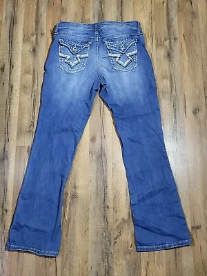 $14.90 • Buy Hydraulic Jeans Lola Micro Bootcut Curvy Women’s Size 11 Stretch Blue  