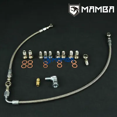 For SUBARU EJ20 EJ25 AVCS Turbo Oil Feed Line / Garrett GTX2867R GTX3071R AU • $112.10