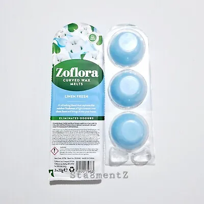 X1 Zoflora Scented Candle Curved Wax Melts - Fresh Linen • £5