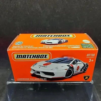 Matchbox Lamborghini Gallardo Police White #69 Power Grabs GXN84 • $4.50