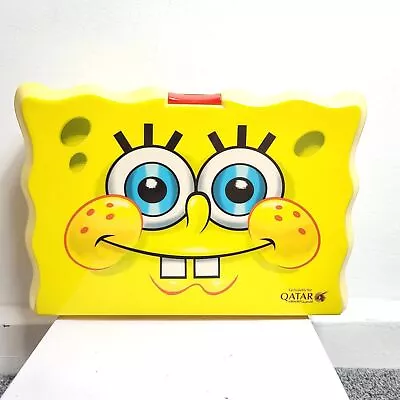 Qatar Airways 2013 Sponge Bob Collectable Plastic Lunch Box H7  L10.5  W2.5  • £14.99