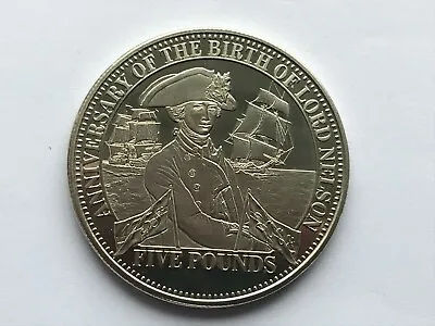  ~Simply-Coins~ 2008 TDC THE BIRTH OF LORD NELSON  FIVE 5 POUND COIN • £27.23