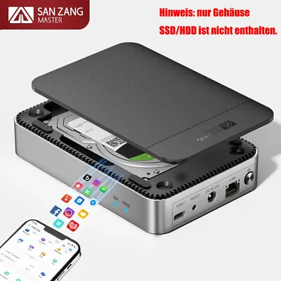 SANZANG Network Attached Storage NAS 2.5  3.5  Inch HHD Enclosure 8 TB 20 TB MAX • £72.19