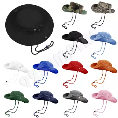 Men's Outdoor Sun Protection Bucket Safari Sun Hat • $10.95