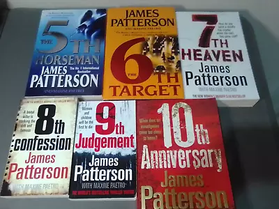 James Patterson Books X6. Womens Murder Club Series. 5678910 • $49