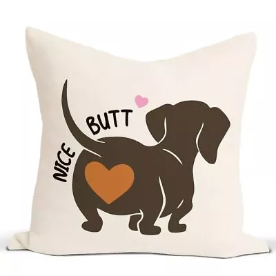 Funny Nice Dachshund Butt Throw Pillow Covers Decorate Kids Girls BoysFunny R... • $15.29