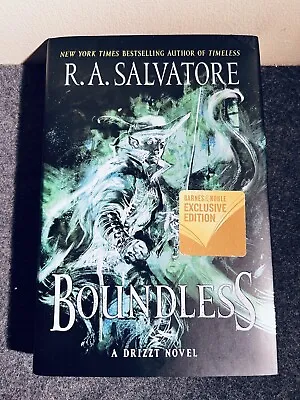 R. A. SALVATORE Boundless SIGNED 1st Printing HCDJ • $39